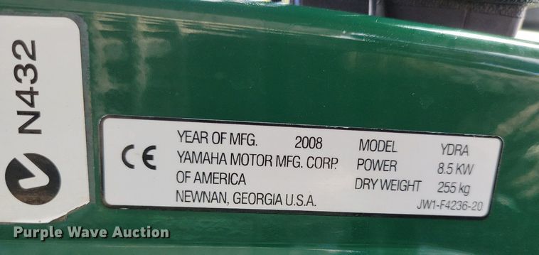 image for item DP1308 2008 Yamaha YDRA golf cart