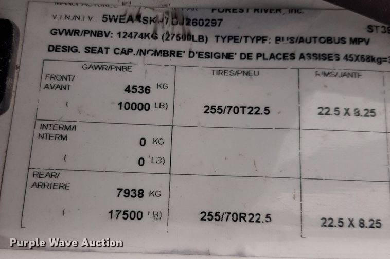 image for item DP2705 2013 International  Starcraft shuttle bus