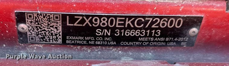 image for item DQ6413 Exmark Lazer-Z ZTR lawn mower