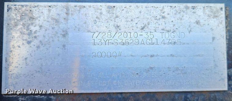 image for item DR8552 2010 Starlight equipment trailer