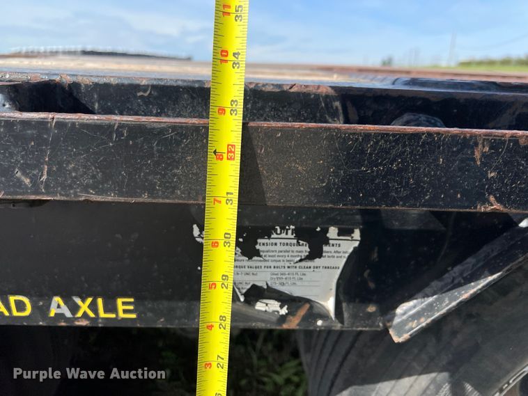 image for item DS2929 2015 Big Tex 25GN HD flatbed trailer