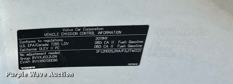 image for item DW2966 2011 Volvo  XC60  SUV