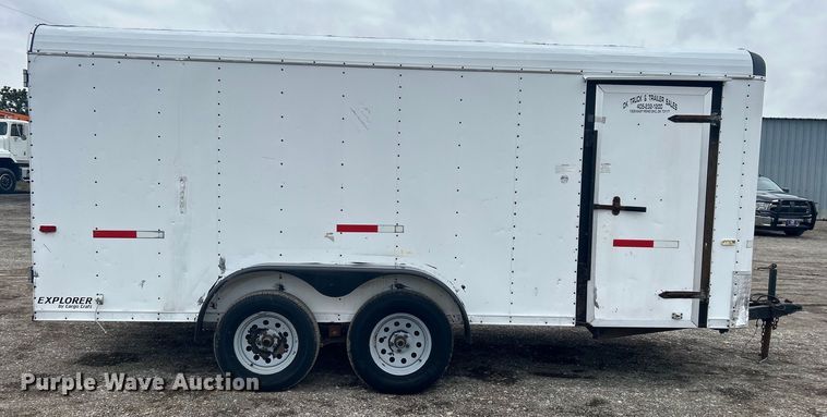 image for item EG1267 2011 Cargo Craft of Texas Explorer-7162 enclosed cargo trailer