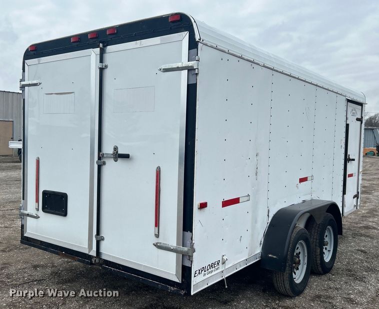image for item EG1267 2011 Cargo Craft of Texas Explorer-7162 enclosed cargo trailer
