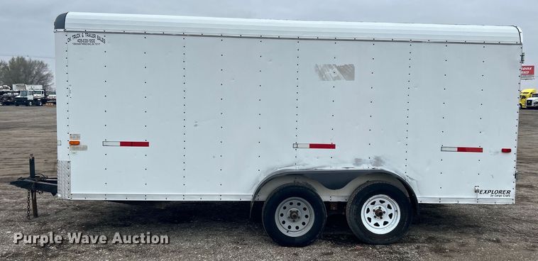 image for item EG1267 2011 Cargo Craft of Texas Explorer-7162 enclosed cargo trailer