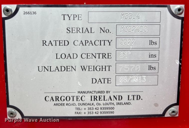 image for item EG1284 2013 Moffett M55.4 forklift