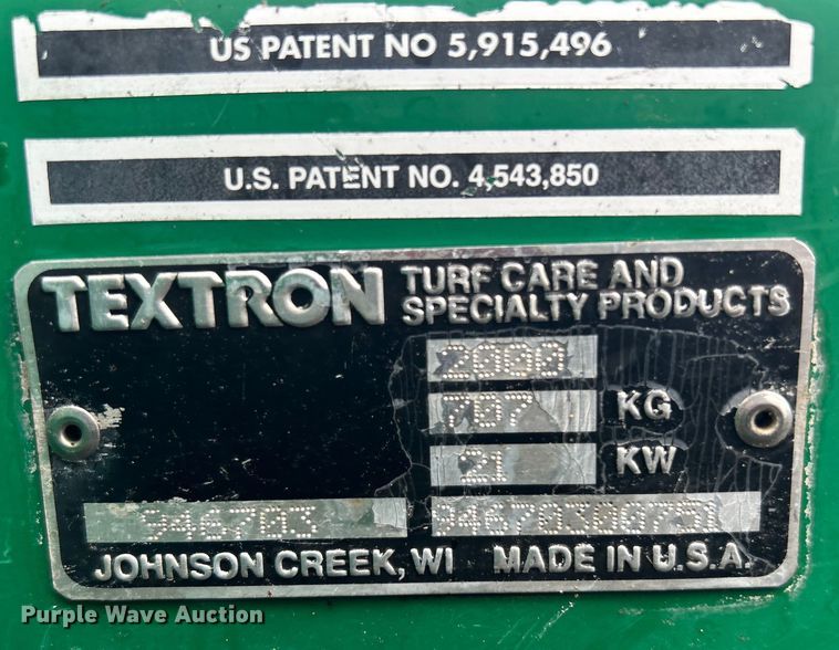 image for item EG1287 2000 Textron Frontline 728D lawn mower