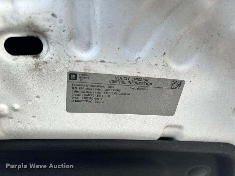 image for item EH6581 2015 Chevrolet Cruze Sedan