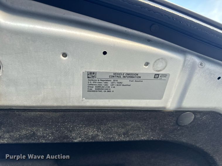 image for item EH6583 2016 Chevrolet Equinox LT SUV