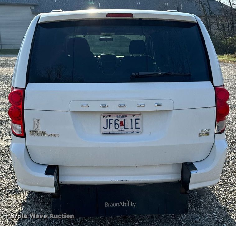 image for item EH6587 2014 Dodge Grand Caravan SXT handicap accessible van
