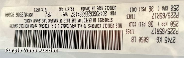 image for item EH6587 2014 Dodge Grand Caravan SXT handicap accessible van