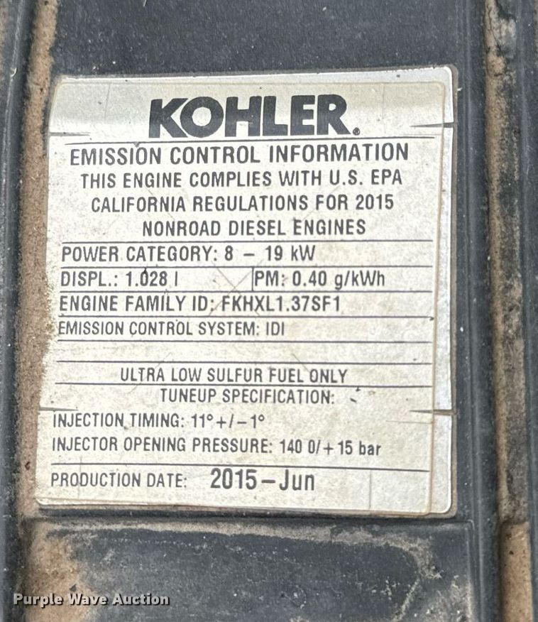 image for item EH6593 2015 Bobcat 3400D utility vehicle