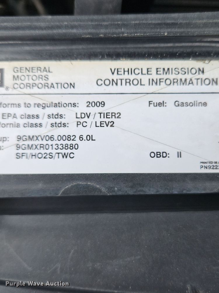 image for item EI3595 2009 Pontiac  G8 GT 