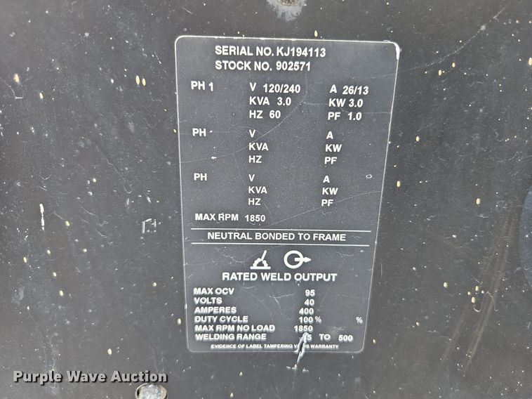 image for item EI3597 Miller Big Blue 400D welder