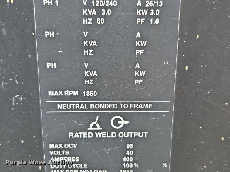 image for item EI3597 Miller Big Blue 400D welder