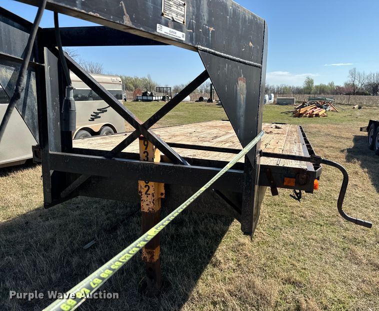 image for item EJ0330 1996 Belshe  FB-18 equipment trailer