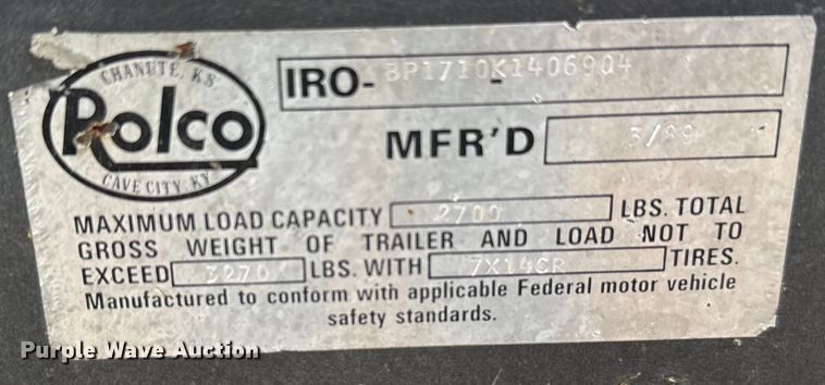 image for item EJ0346 1989 Victory VIP boat