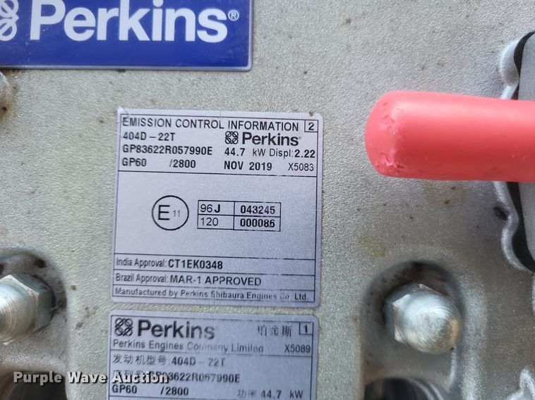 image for item EJ7839 2019 Perkins 404D-22T engine
