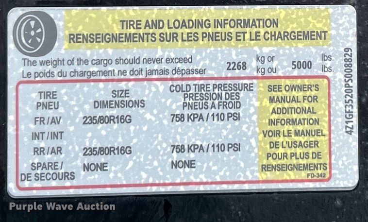 image for item EK4253 2023 Gatormade equipment trailer