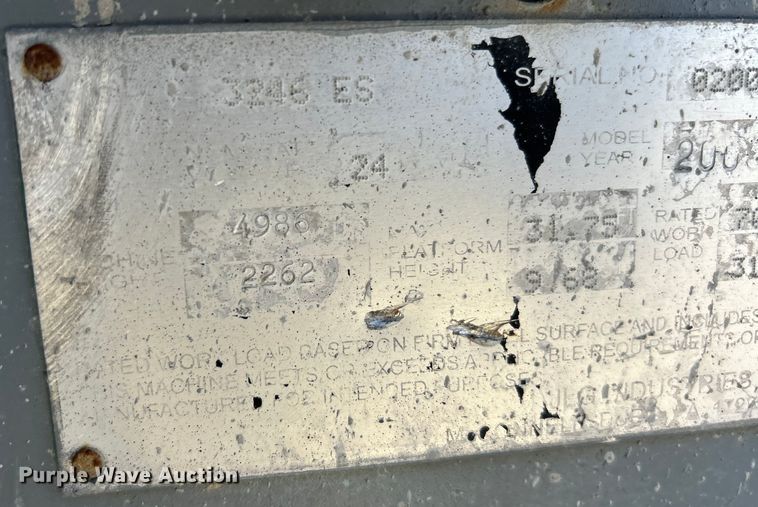 image for item EK4266 2008 JLG 3246 ES scissor lift