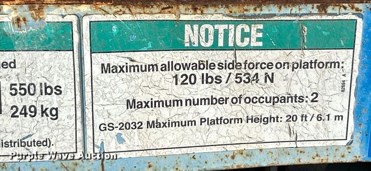 image for item EK4269 Genie GS-2032 scissor lift