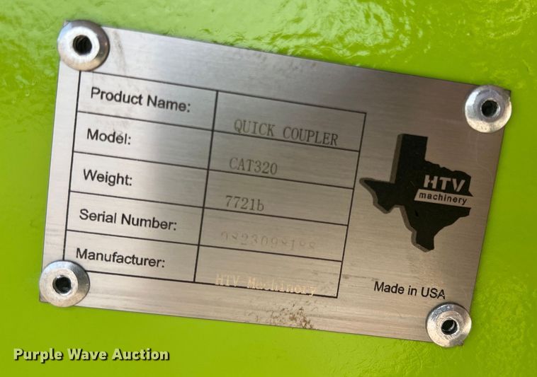 image for item JS9970 HTV  CAT320 quick coupler