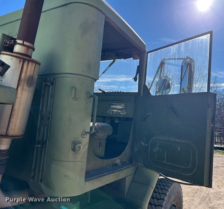 image for item JT9038 1985 Am General  M923 flatbed truck