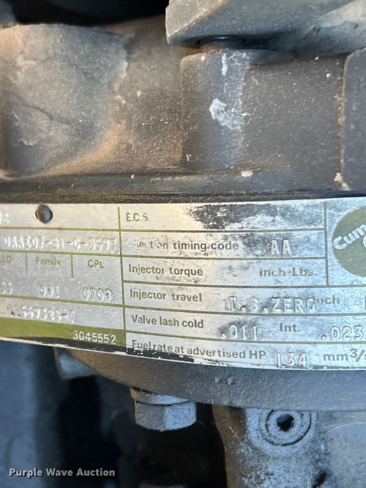 image for item JT9038 1985 Am General  M923 flatbed truck