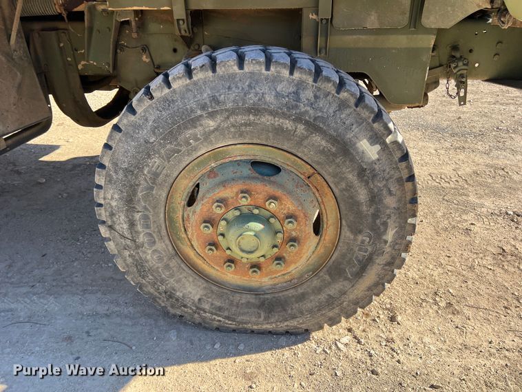 image for item JT9038 1985 Am General  M923 flatbed truck