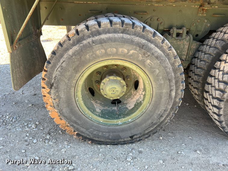 image for item JT9038 1985 Am General  M923 flatbed truck