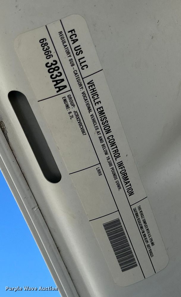 image for item JT9070 2018 Dodge Ram 5500 utility / service truck