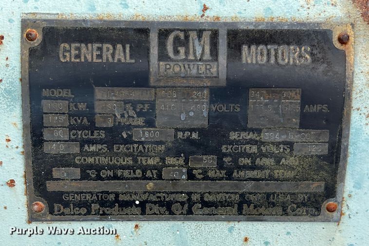 image for item KV9794 (2) General Motors generators