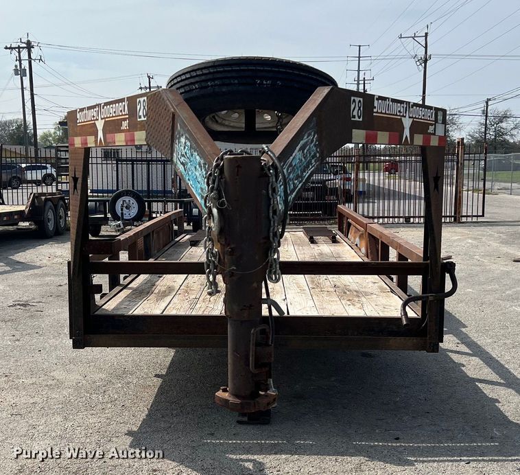 image for item KV9808 2012 Southwest Gooseneck equipment trailer