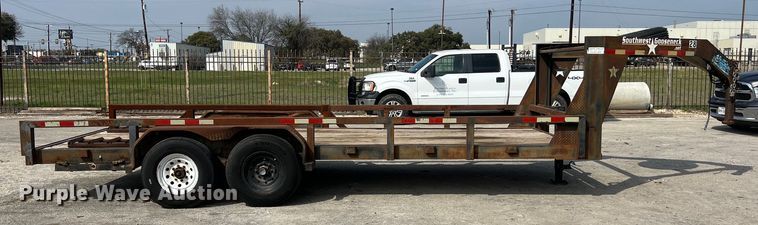 image for item KV9808 2012 Southwest Gooseneck equipment trailer