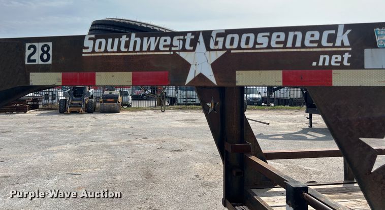 image for item KV9808 2012 Southwest Gooseneck equipment trailer