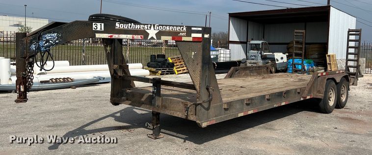 image for item KV9809 2013 Southwest Gooseneck equipment trailer