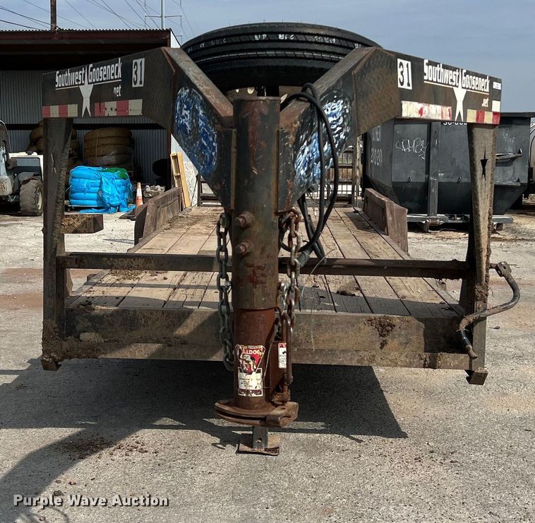 image for item KV9809 2013 Southwest Gooseneck equipment trailer