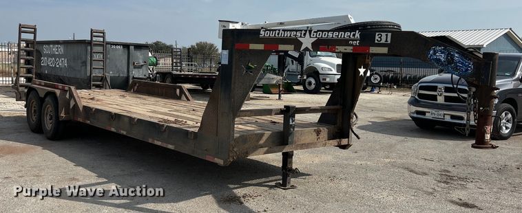 image for item KV9809 2013 Southwest Gooseneck equipment trailer