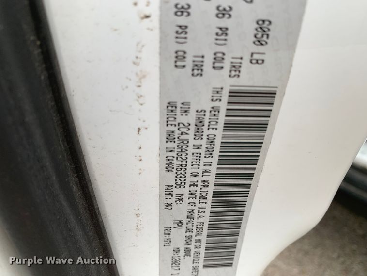 image for item KX9935 2015 Dodge Ram  cargo van