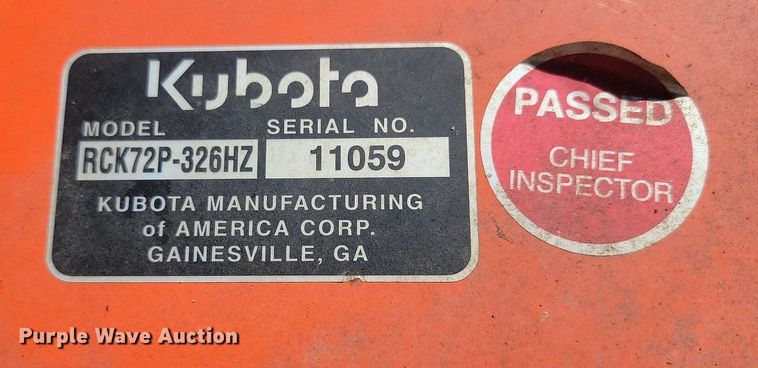 image for item LA9764 Kubota  ZD326HL ZTR lawn mower