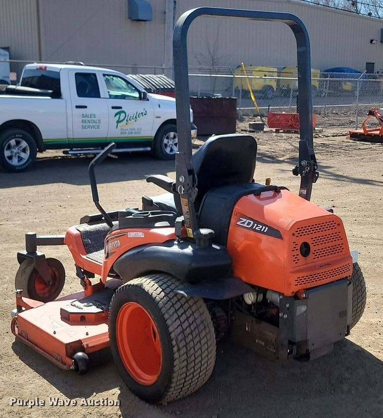 image for item LA9765 Kubota ZD1211RL ZTR lawn mower
