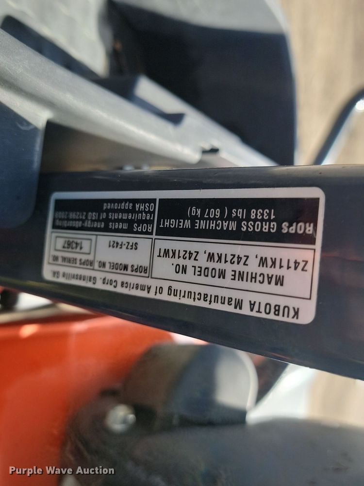 image for item LA9770 Kubota  Z411KW ZTR lawn mower