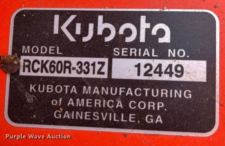 image for item LE9035 Kubota ZD326RP ZTR lawn mower