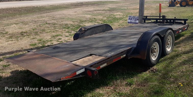 image for item MA9286 2006 Neal  F350 tilt deck equipment trailer