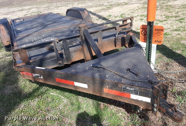 image for item MA9286 2006 Neal  F350 tilt deck equipment trailer