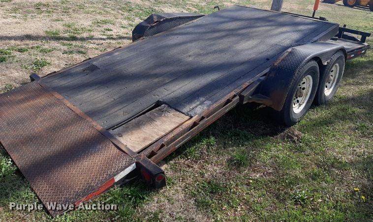 image for item MA9286 2006 Neal  F350 tilt deck equipment trailer