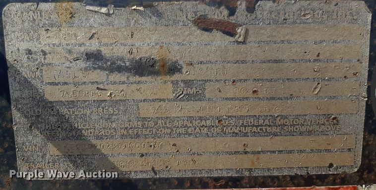 image for item MA9286 2006 Neal  F350 tilt deck equipment trailer