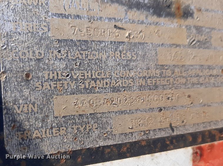 image for item MA9286 2006 Neal  F350 tilt deck equipment trailer