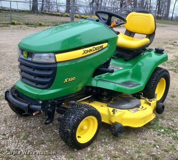 image for item MJ9010 2010 John Deere X320 lawn mower