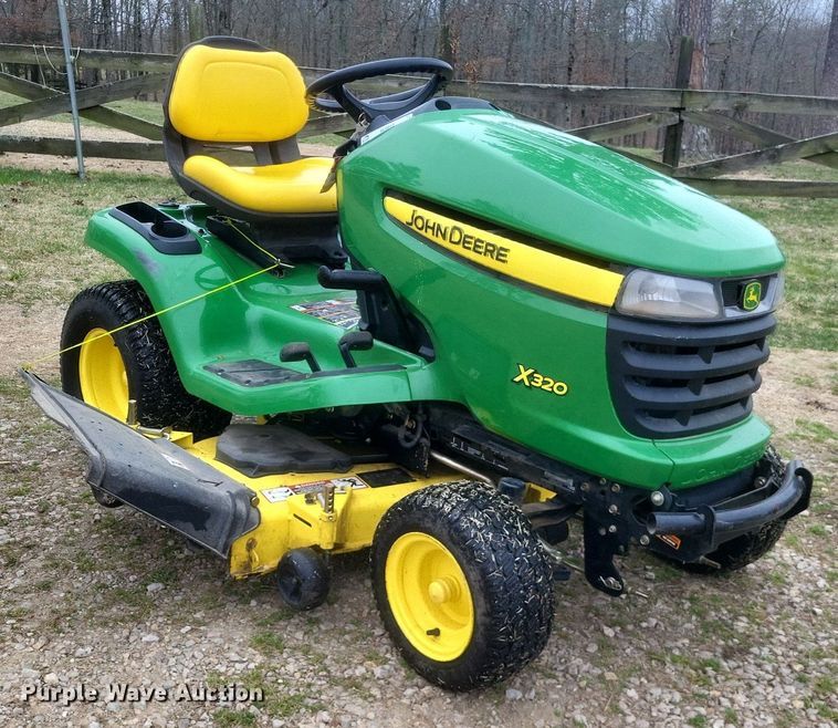 image for item MJ9010 2010 John Deere X320 lawn mower